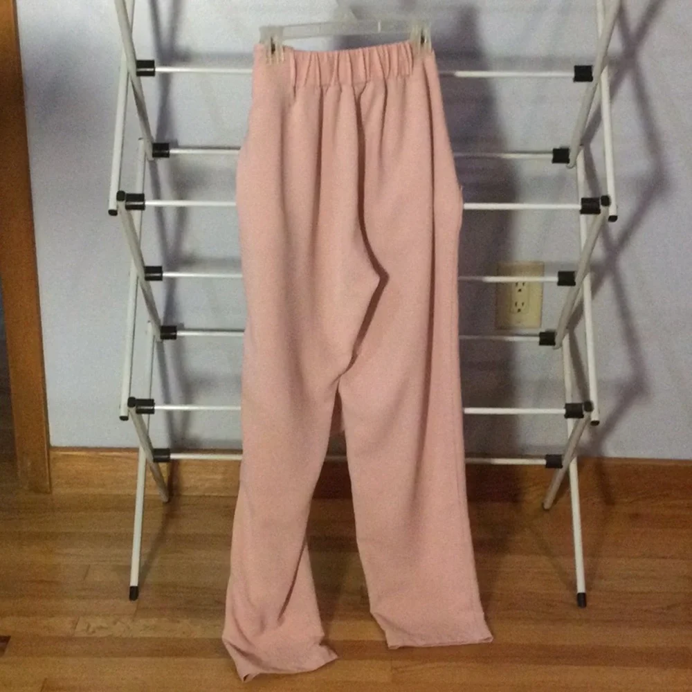 Clarte Pink Chiffon Pants - Picture 2 of 10